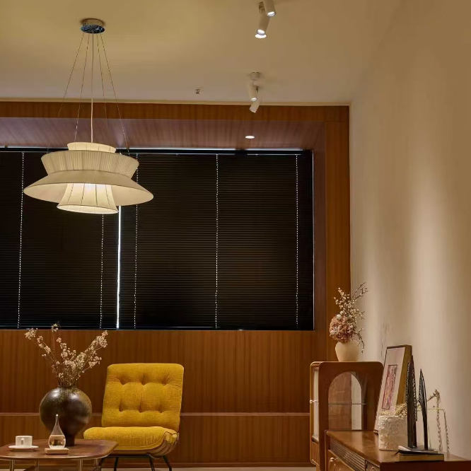 Soleil Fabric Tiered Pendant Light