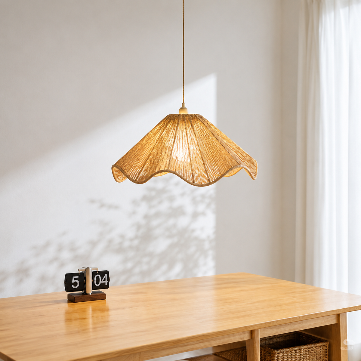 Soleil Wheat Wave Pendant