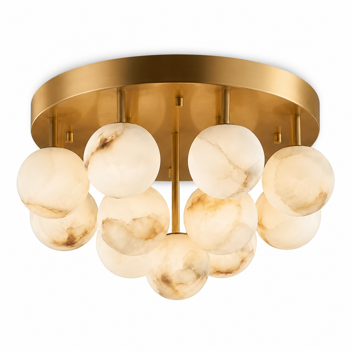 Noma Alabaster Cluster Flush Mount