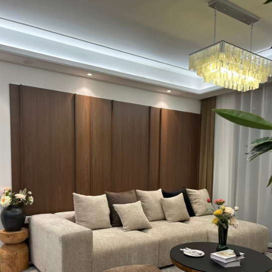 Shell Tiered Rectangle Chandelier