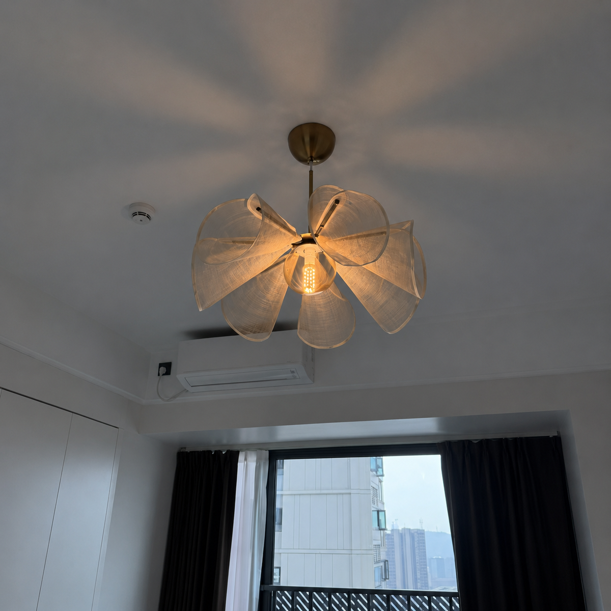 Soleil Linen Chandelier