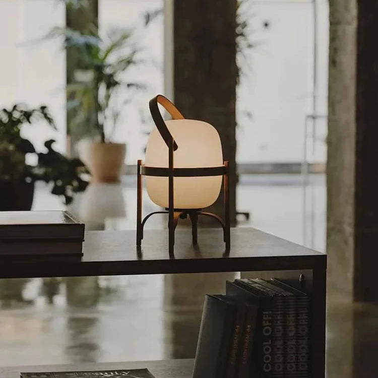 Wabi Wood & Glass Table Lamp