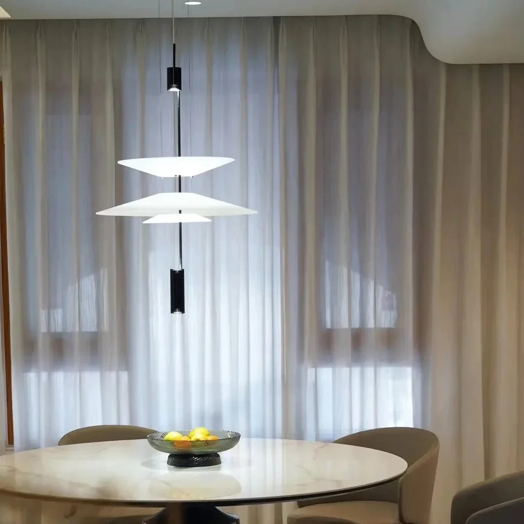 Luma Flamingo Stacked Disc Chandelier