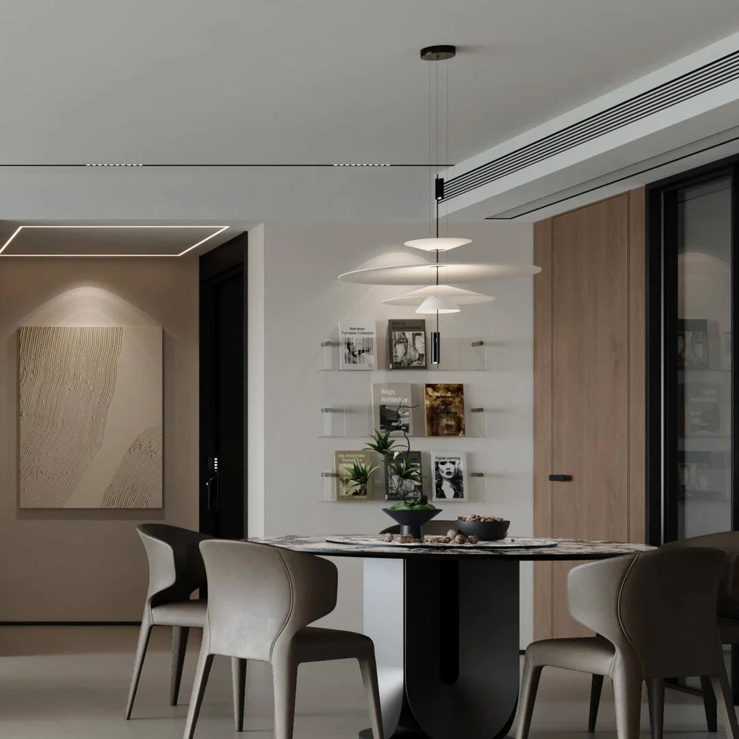 Luma Flamingo Stacked Disc Chandelier