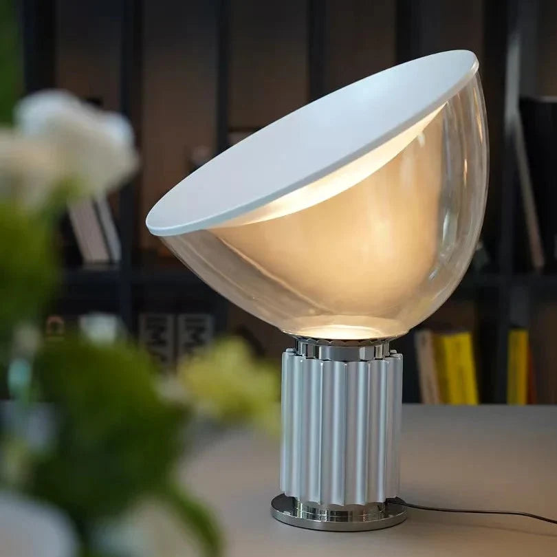 Dome Glass Saucer Table Lamp