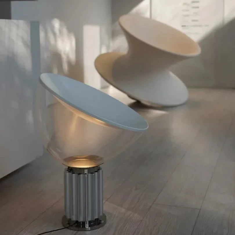 Dome Glass Saucer Table Lamp