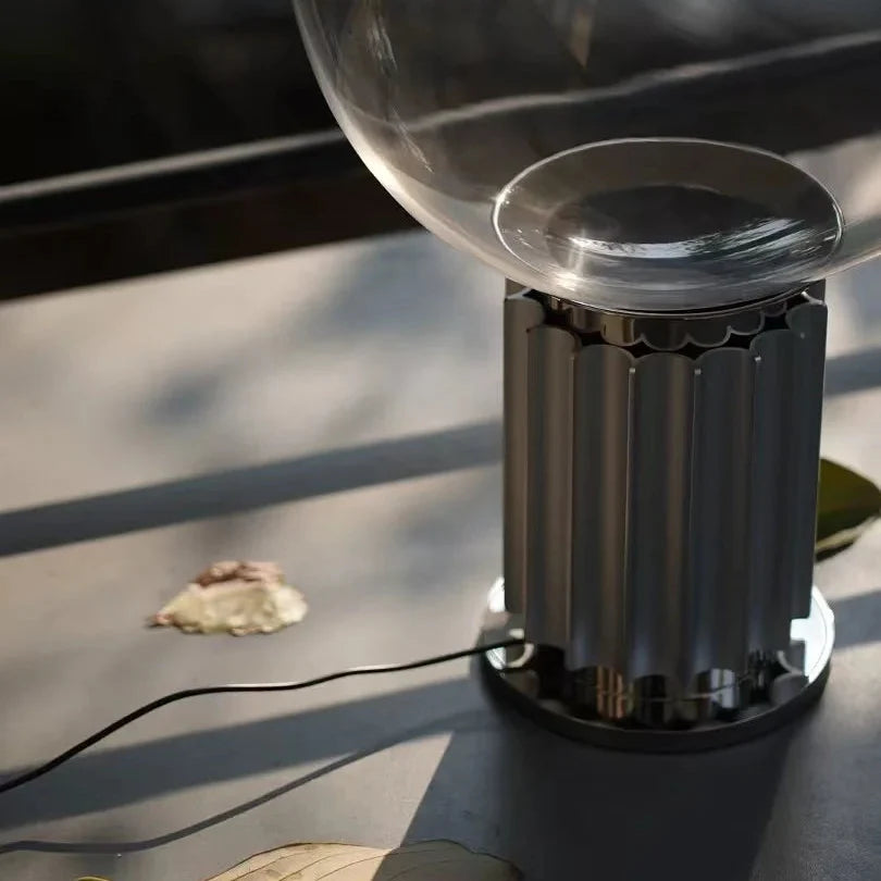 Dome Glass Saucer Table Lamp