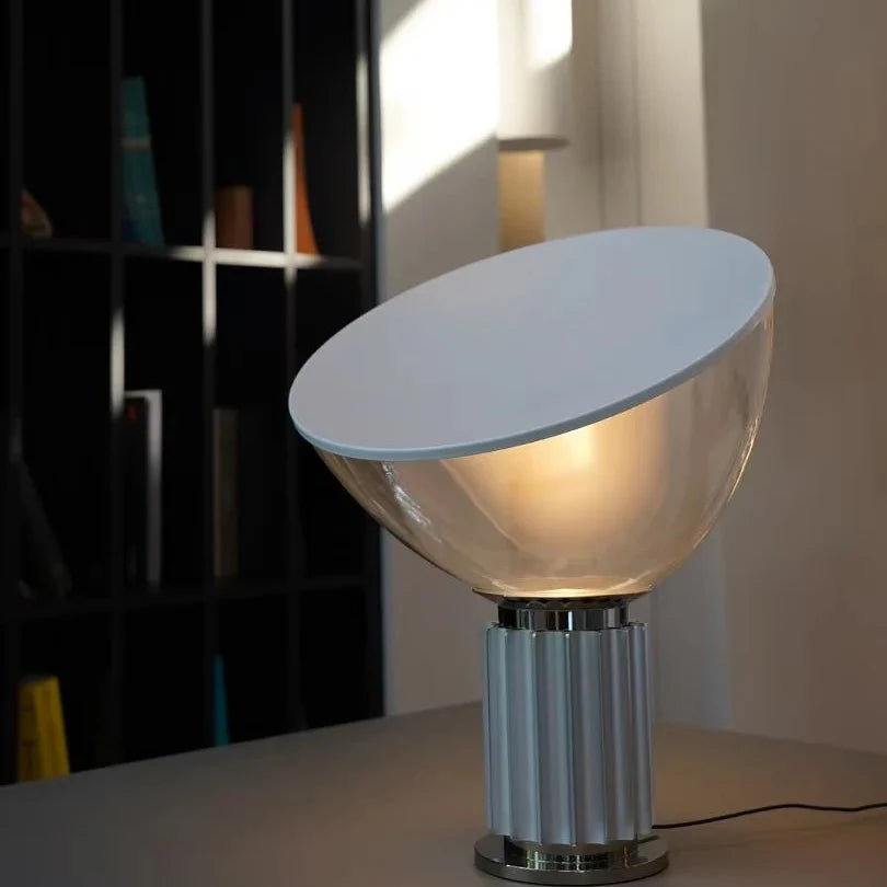 Dome Glass Saucer Table Lamp