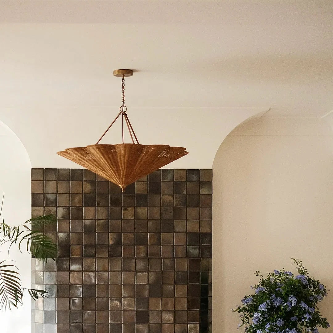 Soleil Rattan Umbrella Pendant