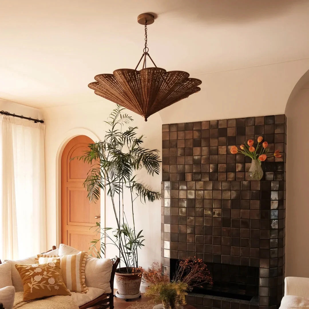 Soleil Rattan Umbrella Pendant