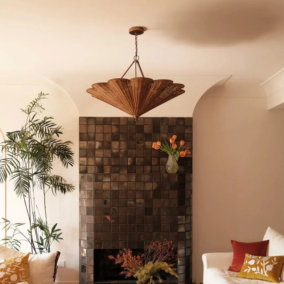 Soleil Rattan Umbrella Pendant