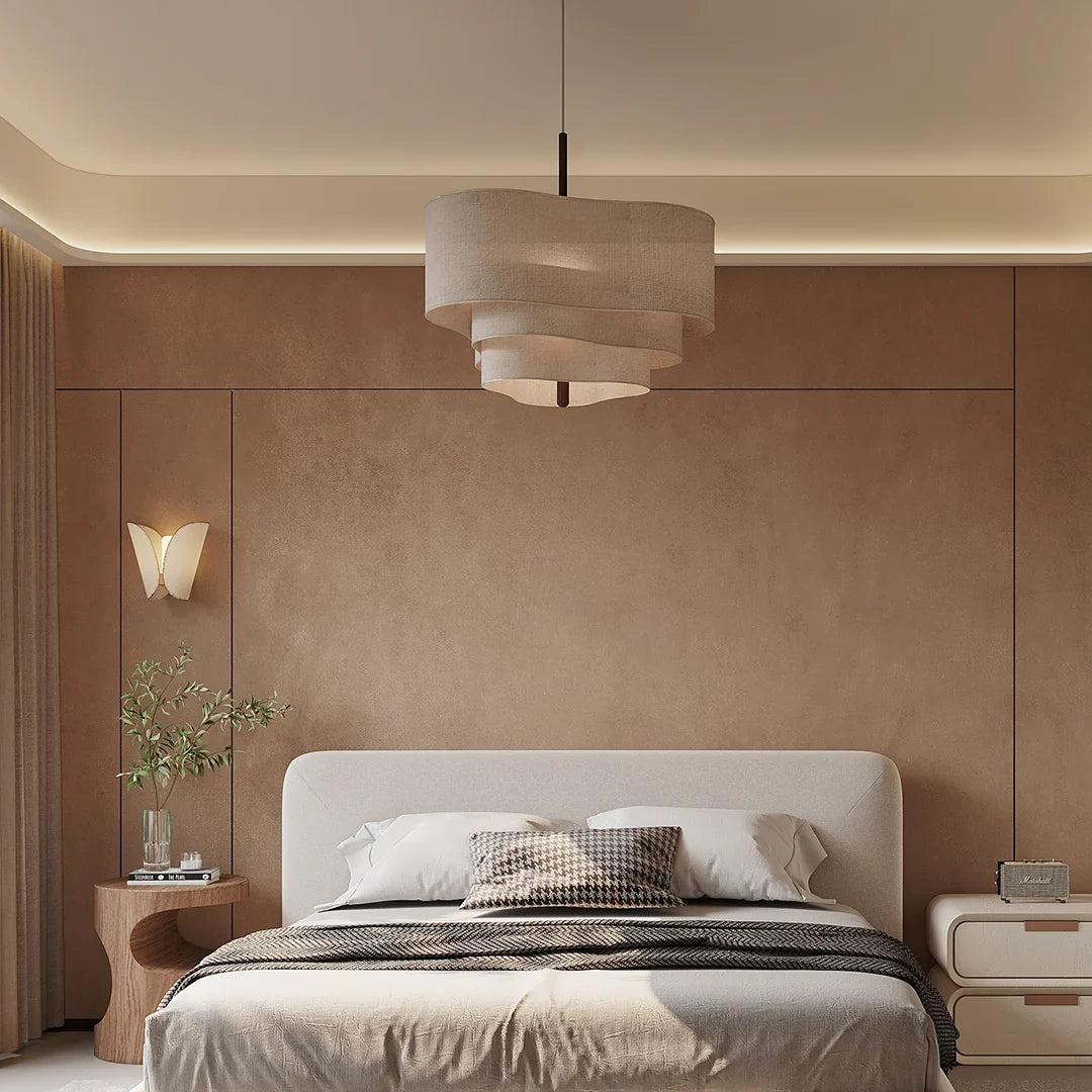 Strata Linen Pendant Light