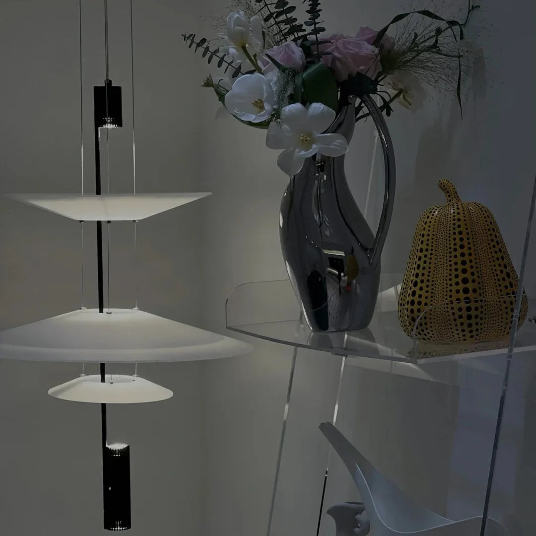 Luma Flamingo Stacked Disc Chandelier