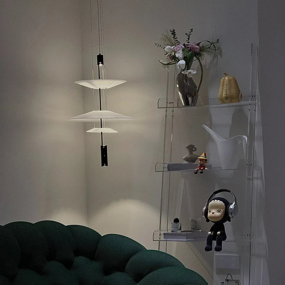 Luma Flamingo Stacked Disc Chandelier