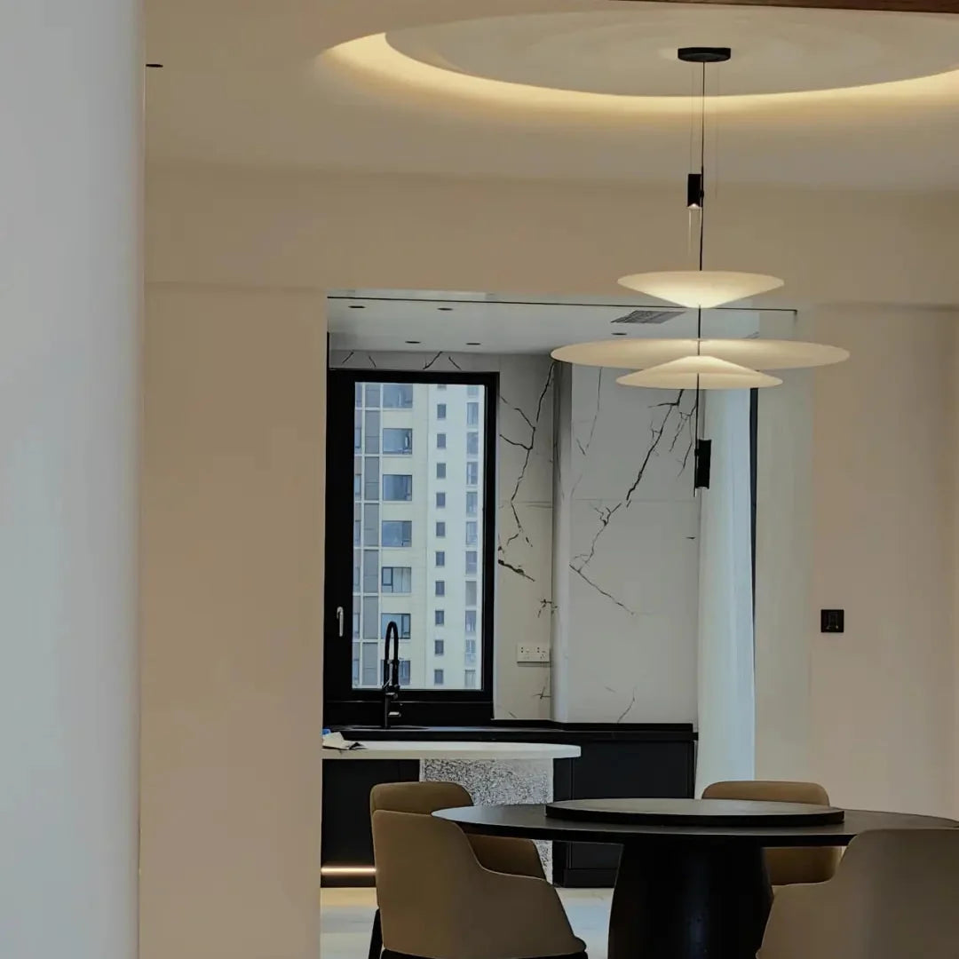 Luma Flamingo Stacked Disc Chandelier