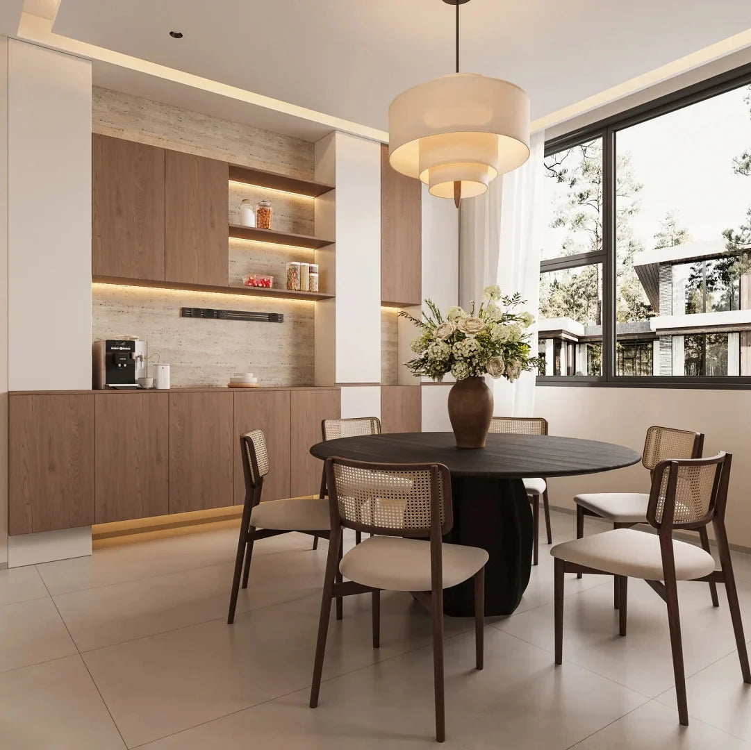 Strata Linen Pendant Light