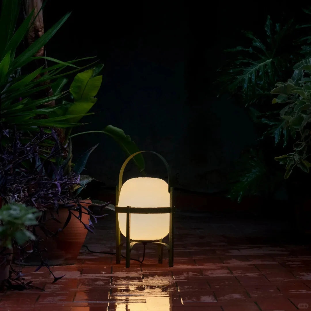 Wabi Wood & Glass Table Lamp