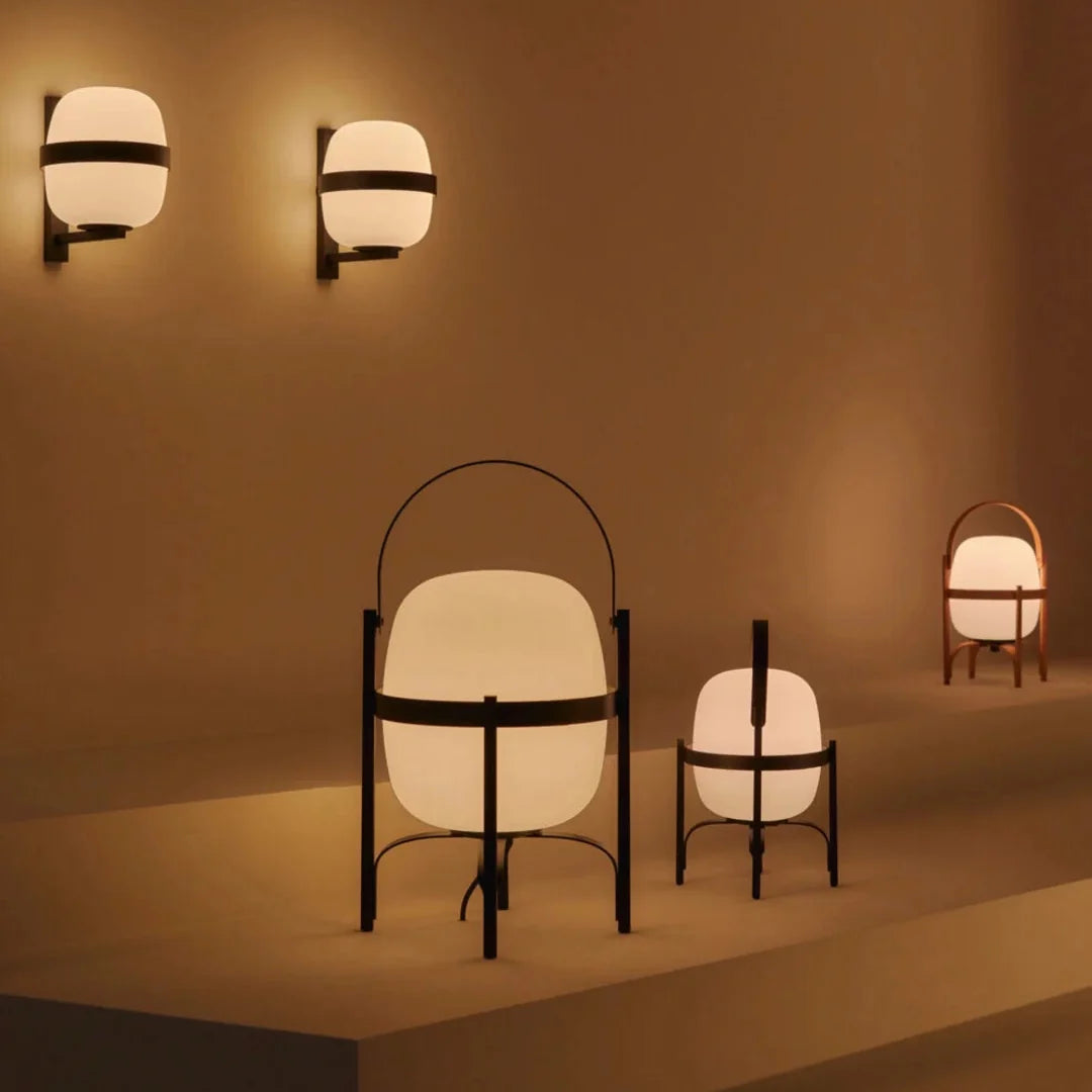 Wabi Wood & Glass Table Lamp