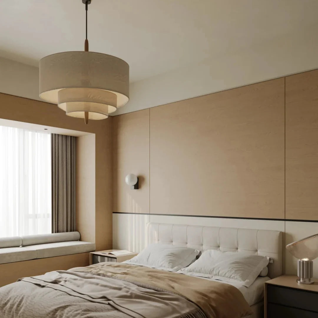 Strata Linen Pendant Light
