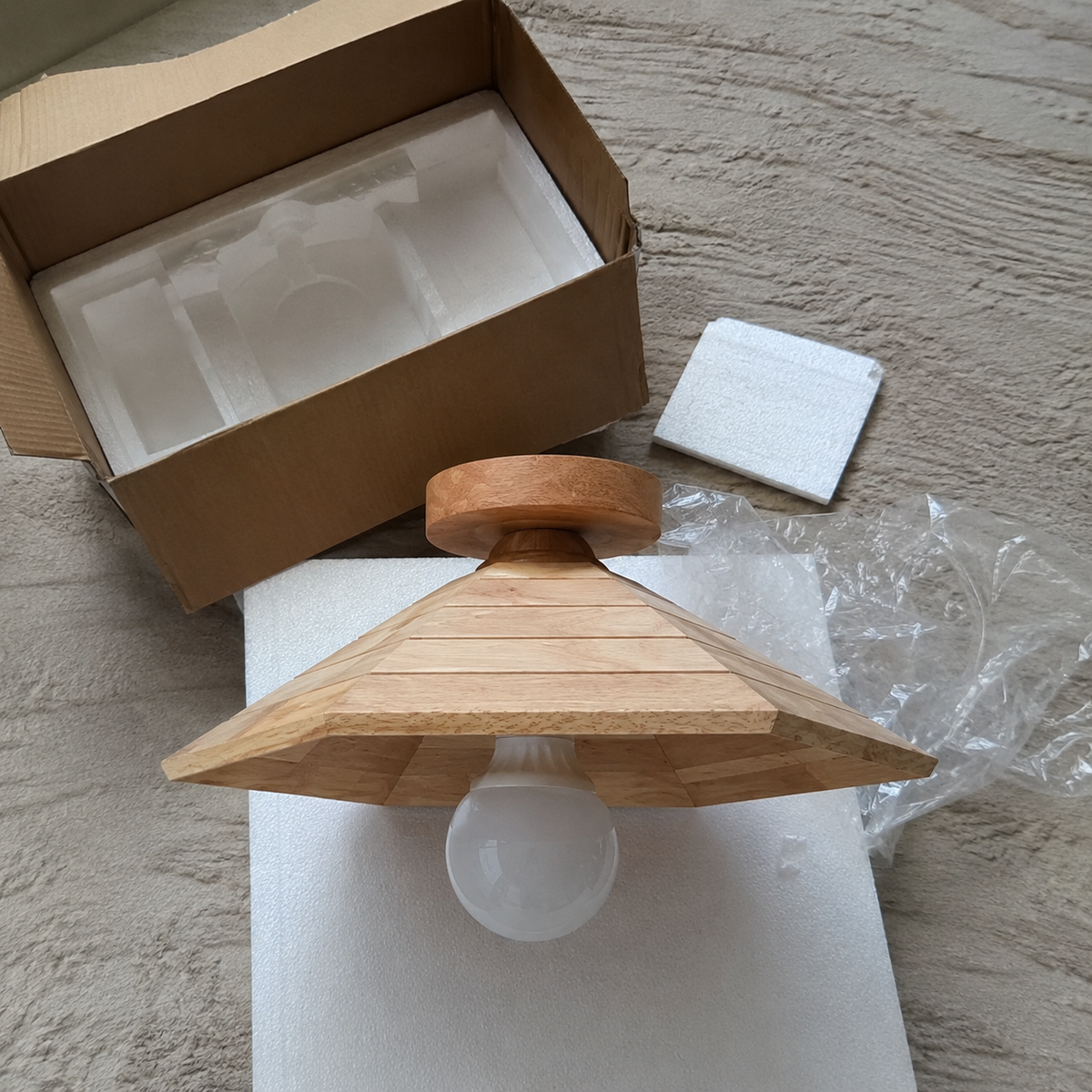 Wabi Wood Cap Flush Mount