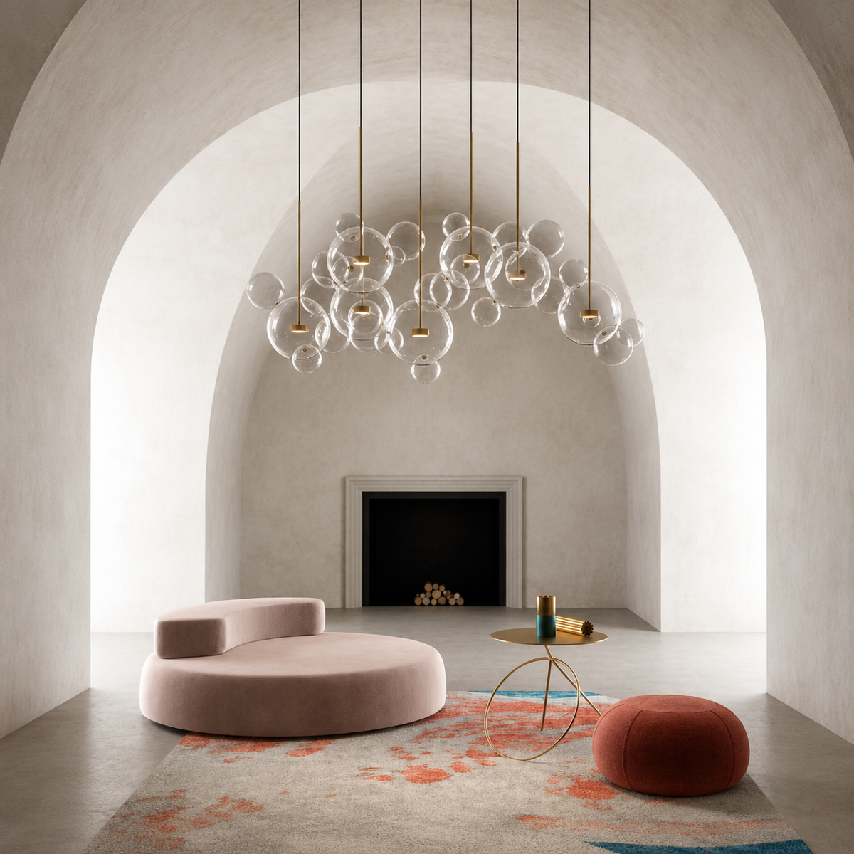 Cove Bubble Linear Chandelier