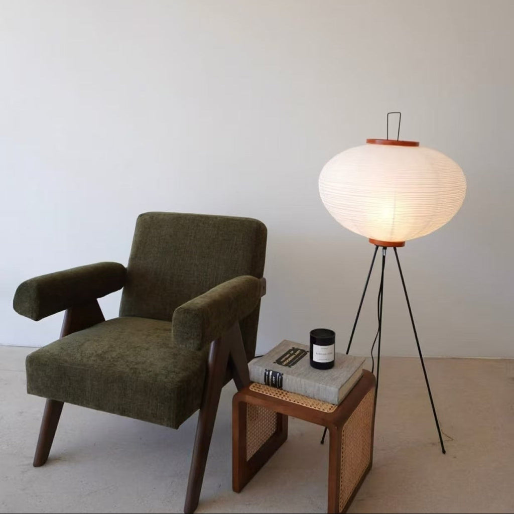 Akari Washi Globe Floor Lamp
