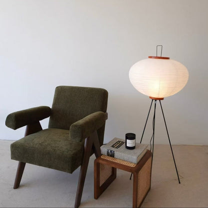 Akari Washi Globe Floor Lamp