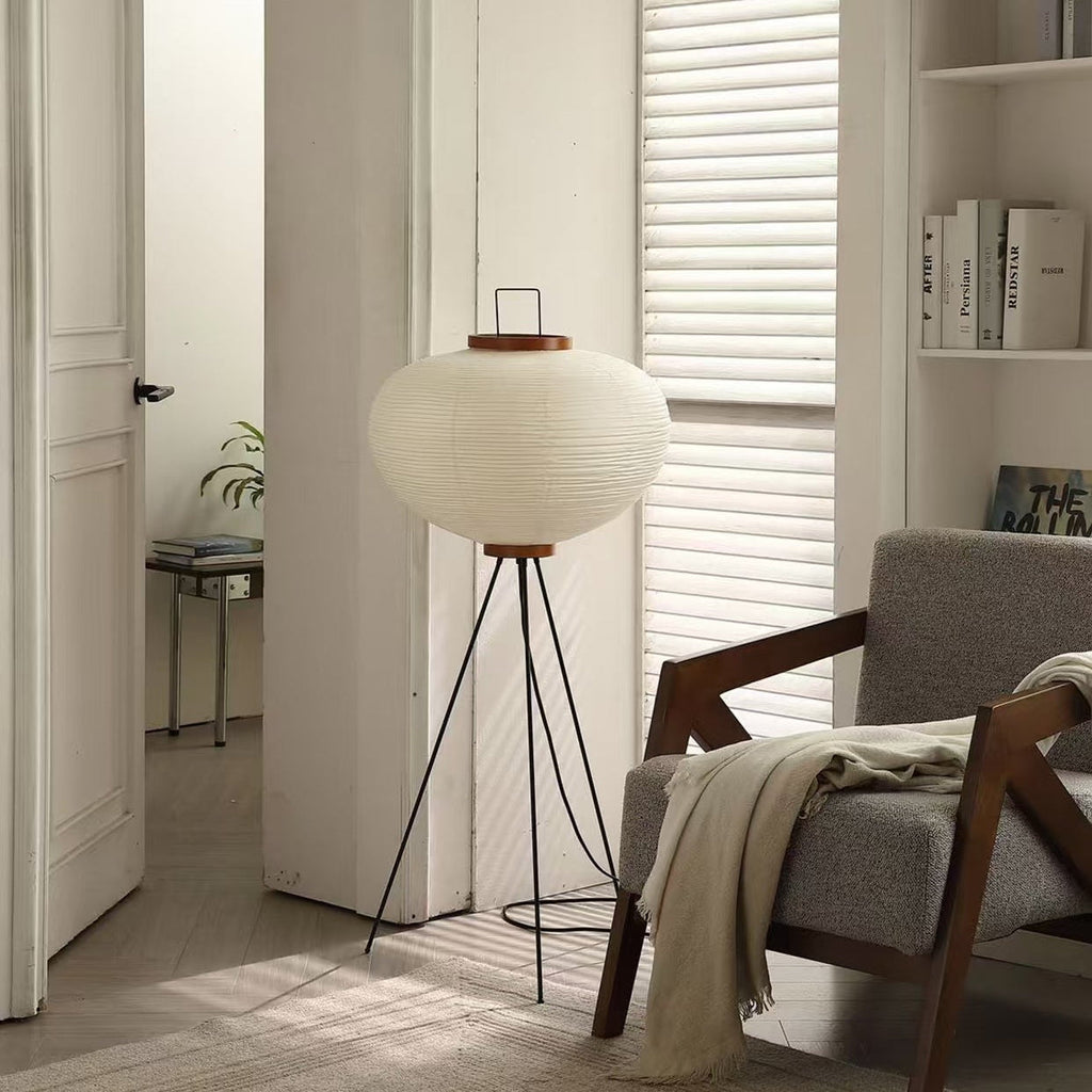 Akari Washi Globe Floor Lamp