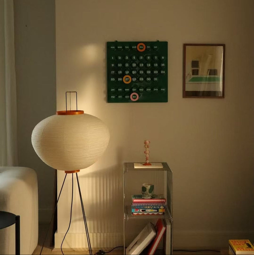 Akari Washi Globe Floor Lamp