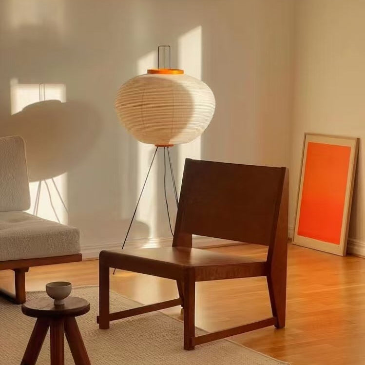 Akari Washi Globe Floor Lamp