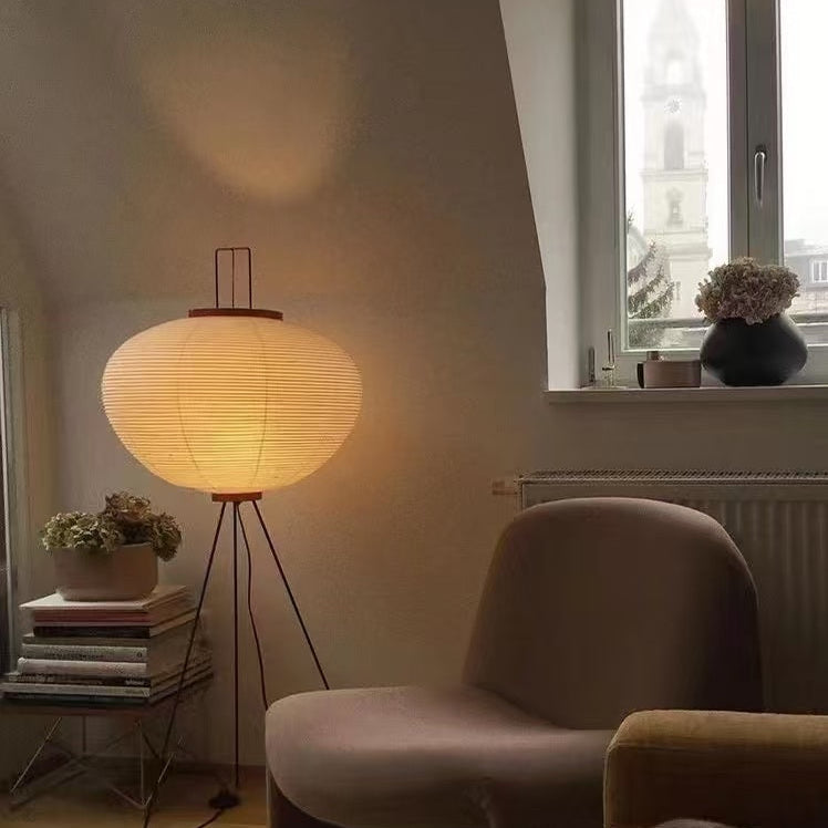 Akari Washi Globe Floor Lamp