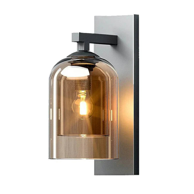 Tinted Bell Jar Wall Sconce