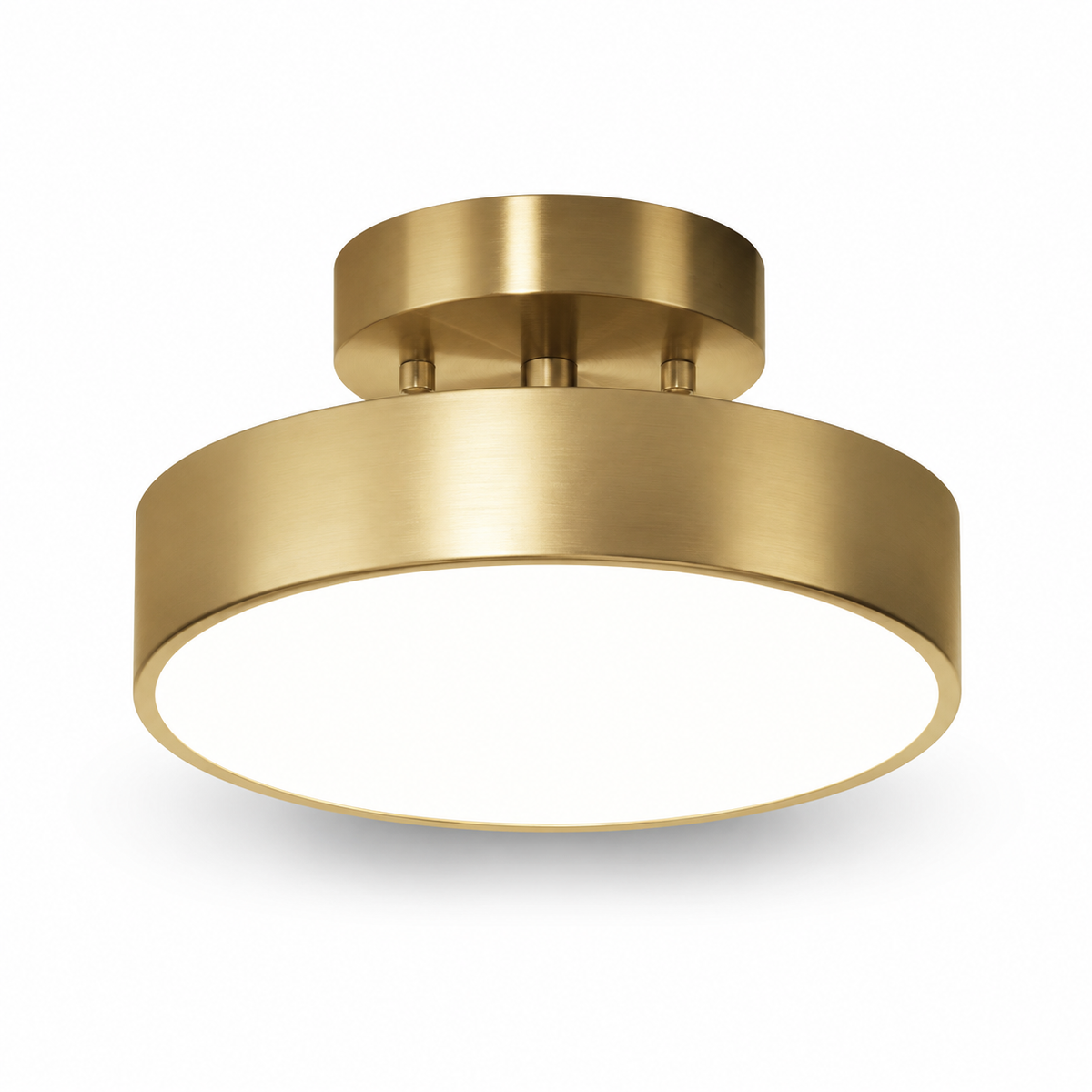 Oryn Brass Drum Flush Mount