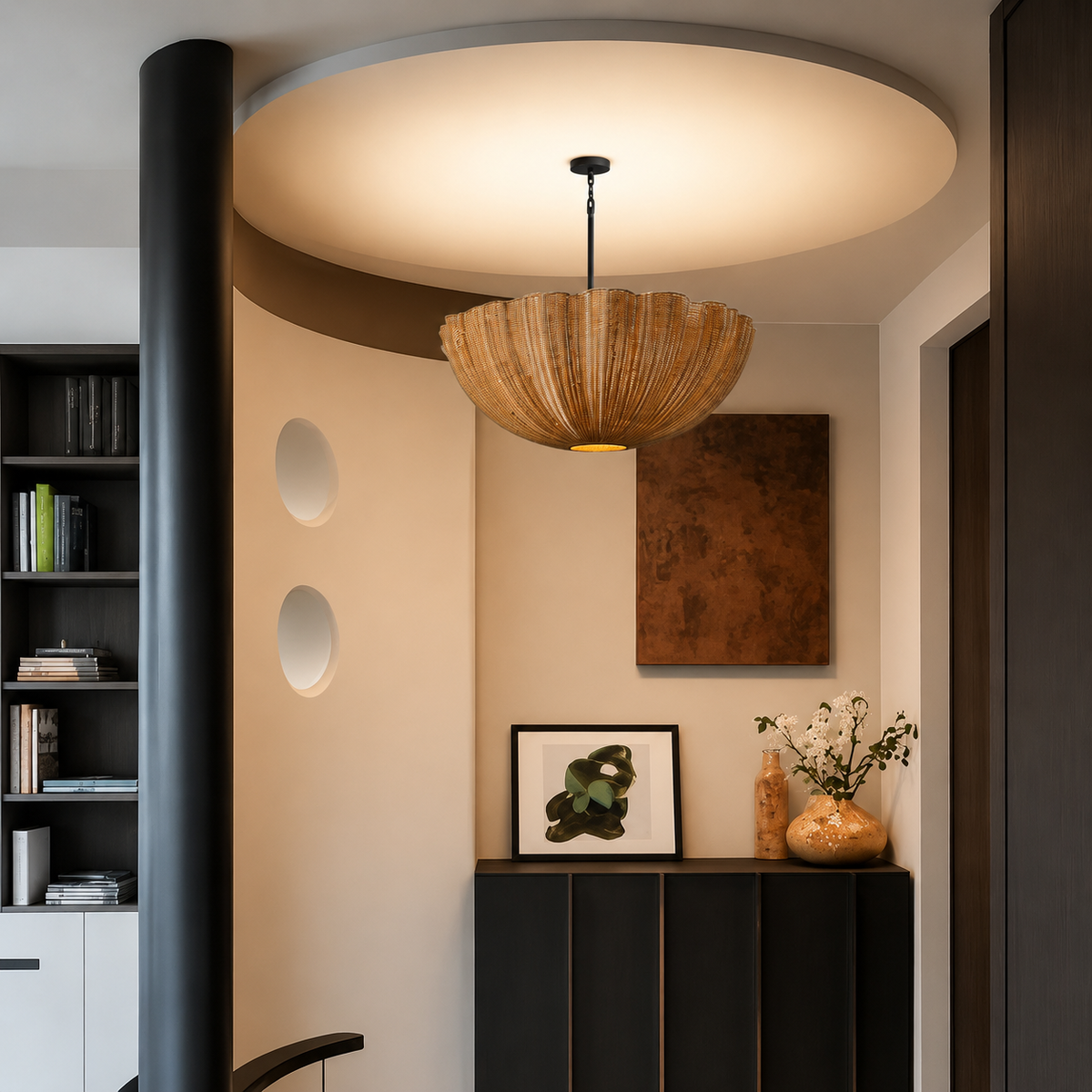 Soleil Rattan Pendant