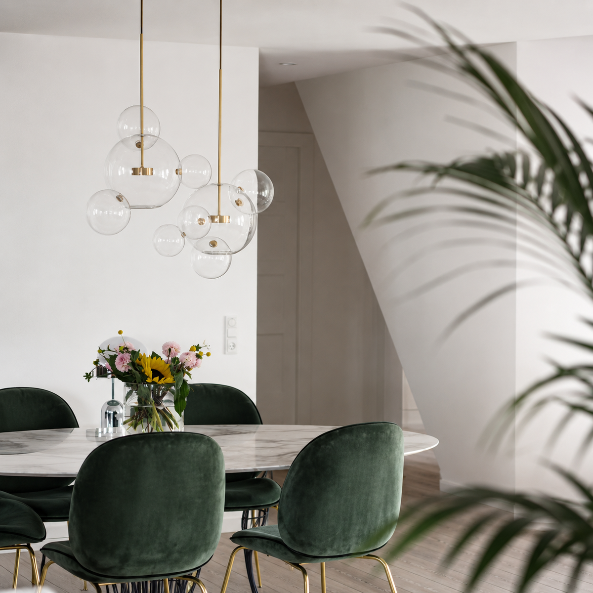 Cove Bubble Linear Chandelier