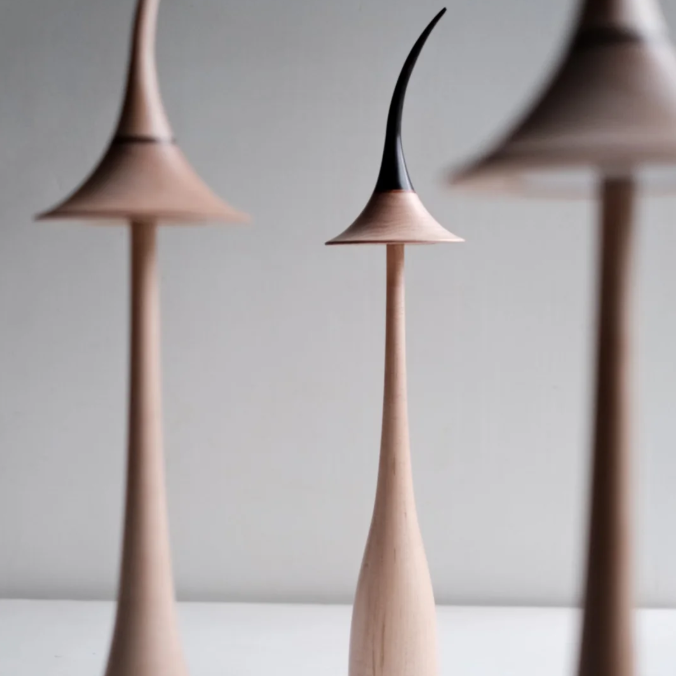 Noma Maple Wood Cordless Table Lamp