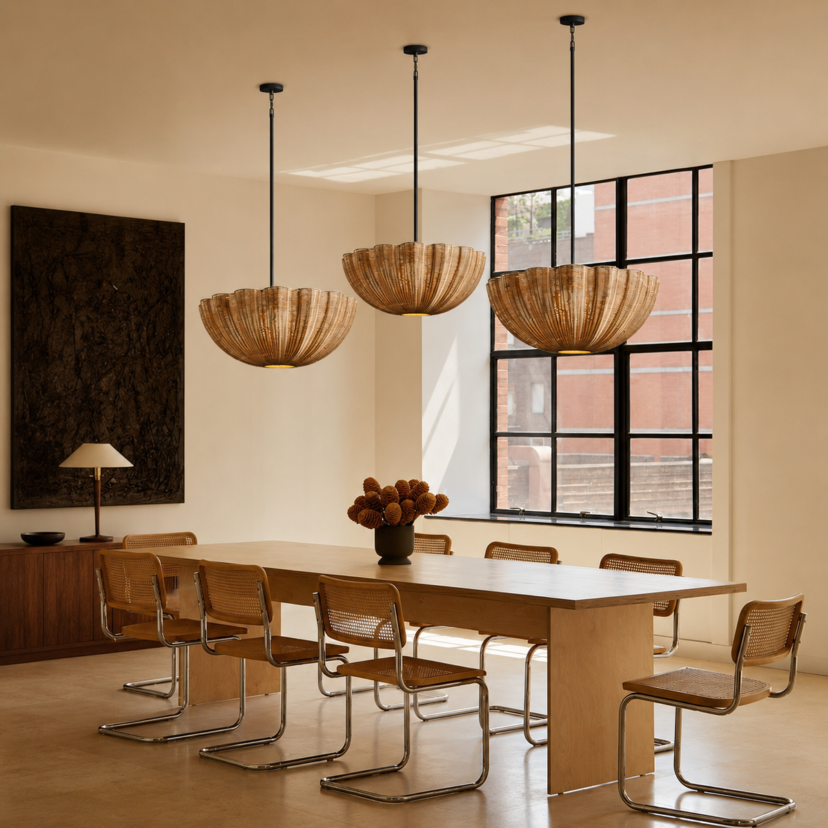 Soleil Rattan Pendant