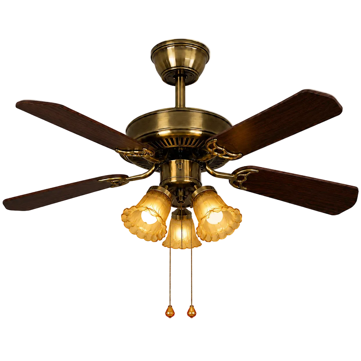 Aura Wood Blade Ceiling Fan Light
