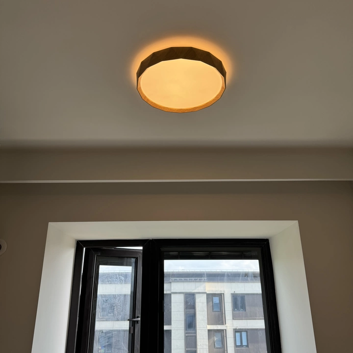 Wabi-Sabi Wood Flush Mount