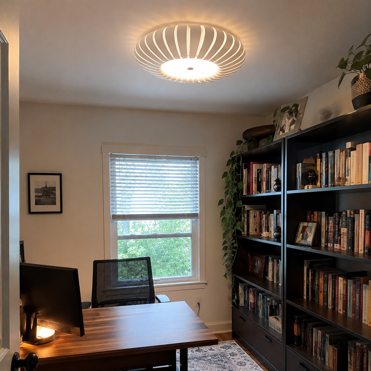 Cove Ribbed Flush Mount