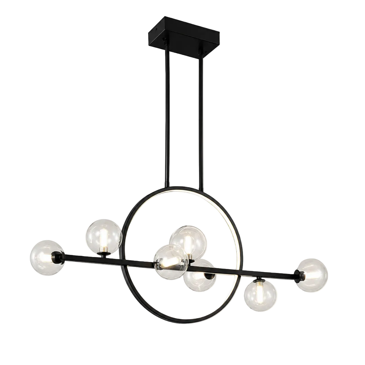 Cove Glass Bubble Ring Chandelier