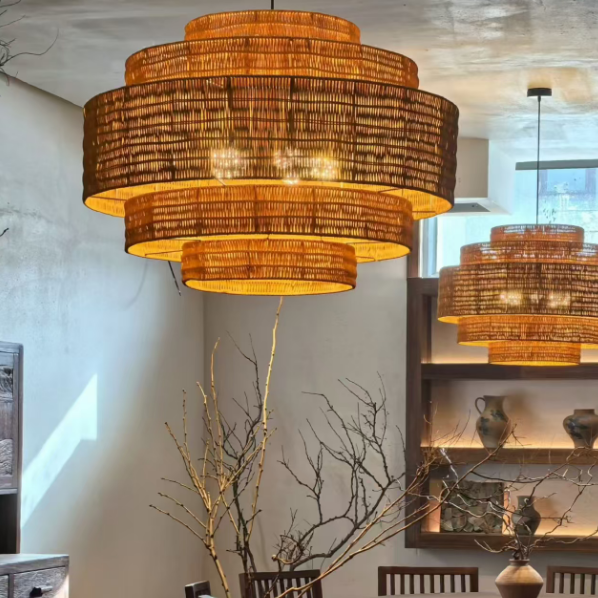 Kago Woven Rattan Pendant Light
