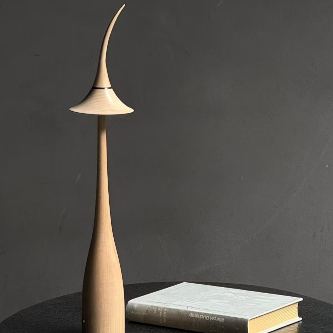 Noma Maple Wood Cordless Table Lamp