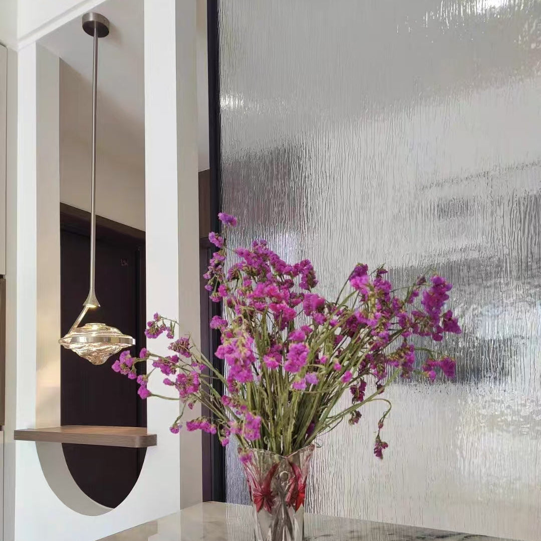 Sculptural Glass Pendant Light
