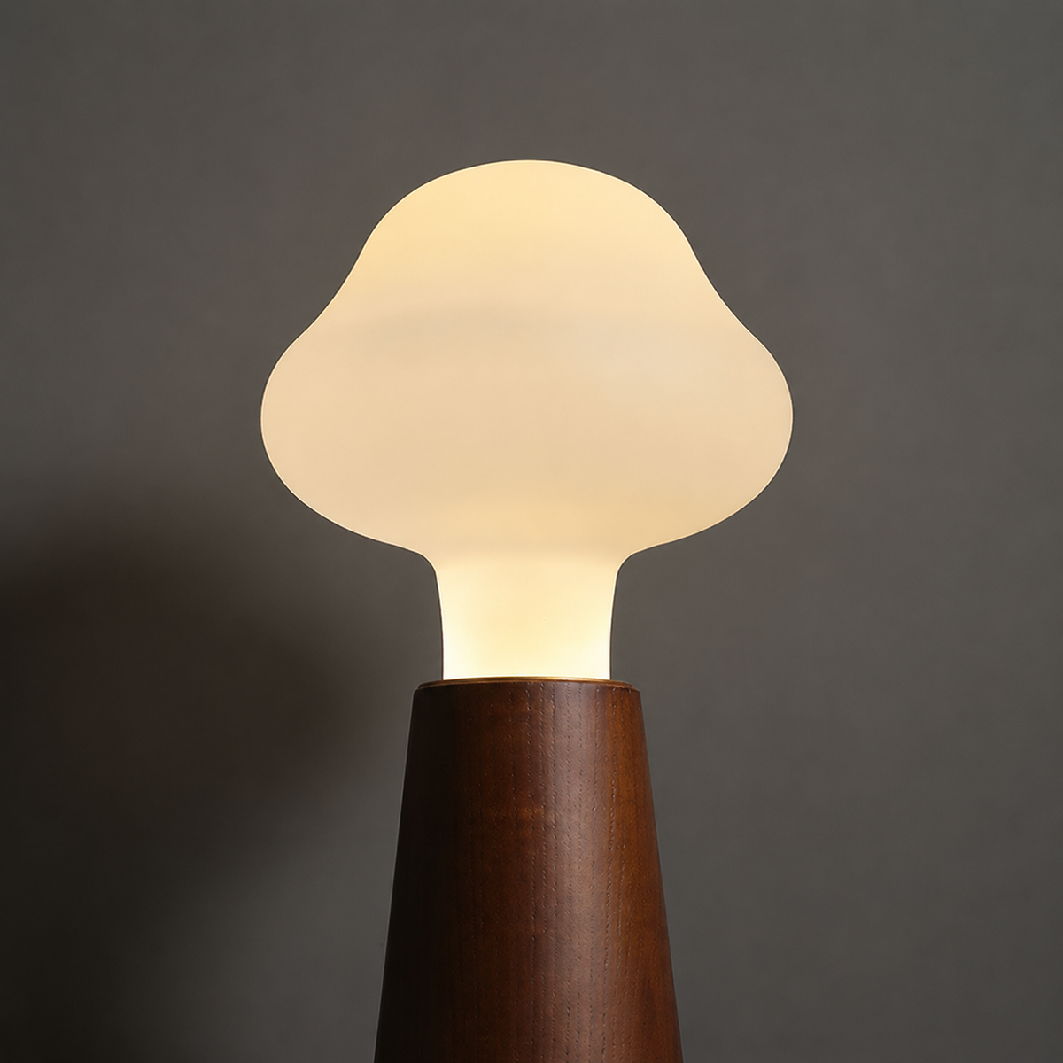 Cloud Glass Wood Table Lamp
