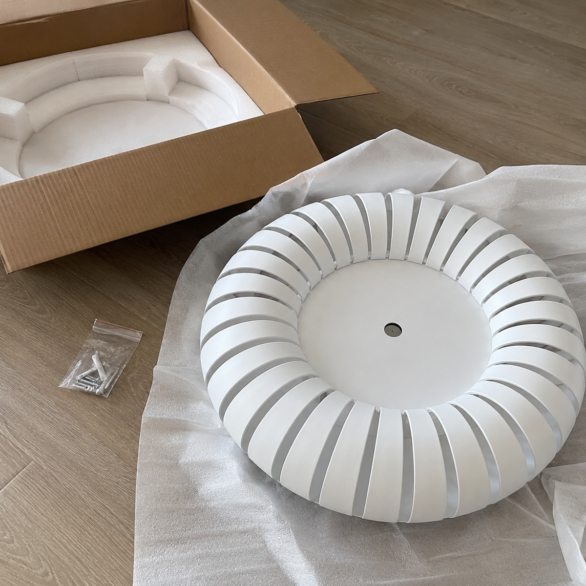 Cove Ribbed Flush Mount