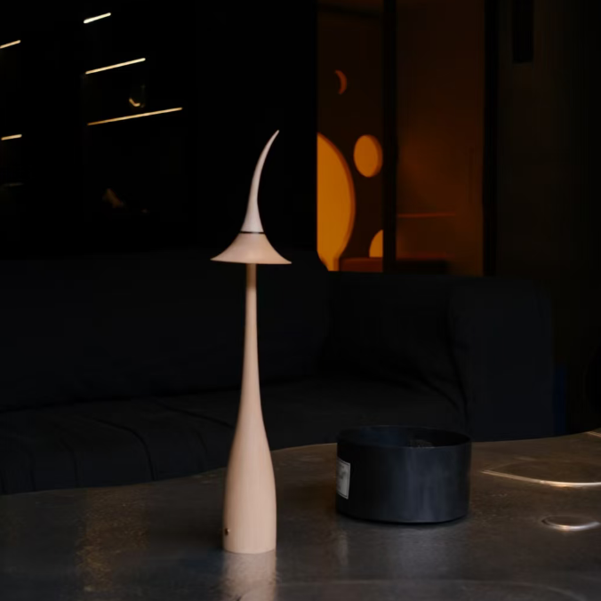 Noma Maple Wood Cordless Table Lamp