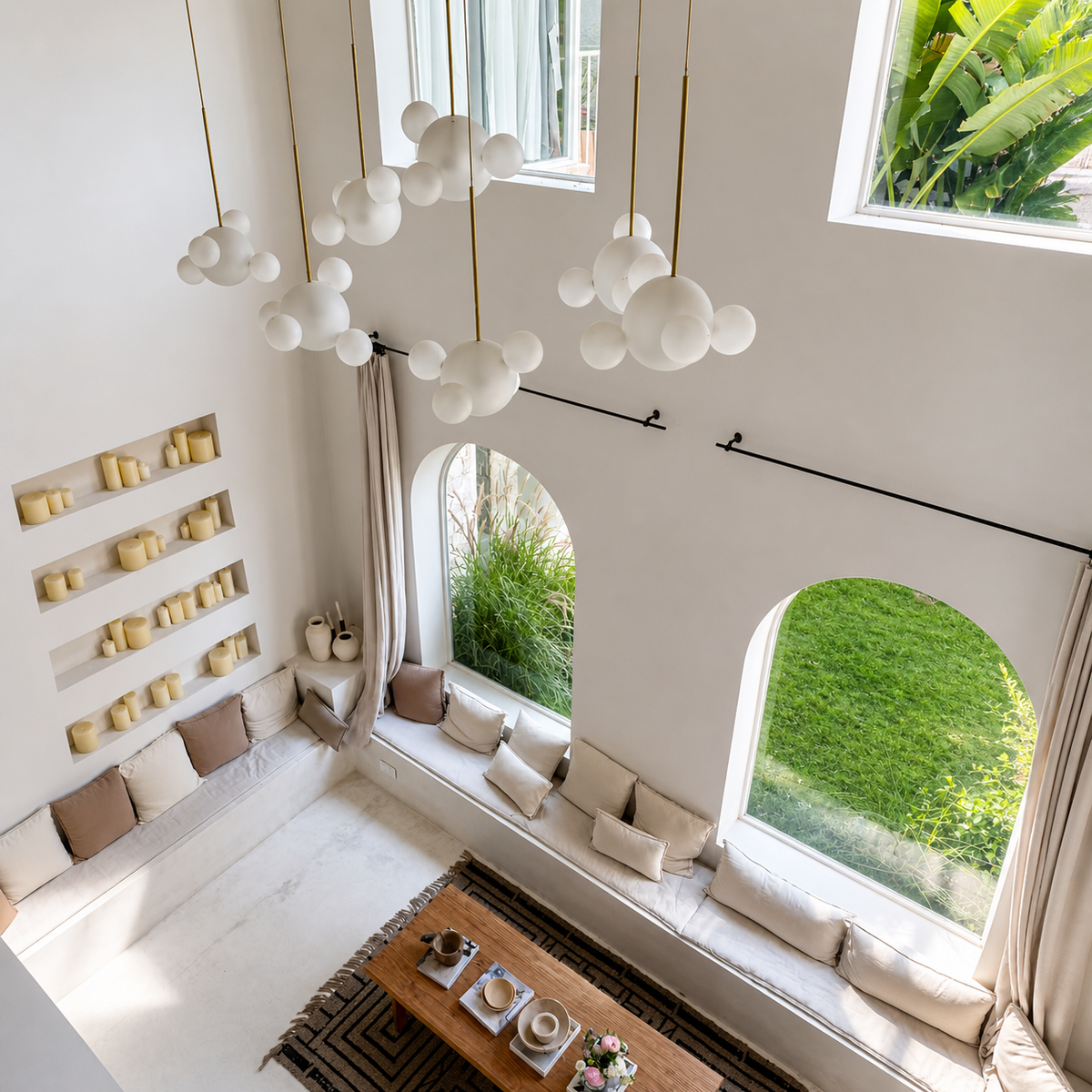 Cove Bubble Linear Chandelier