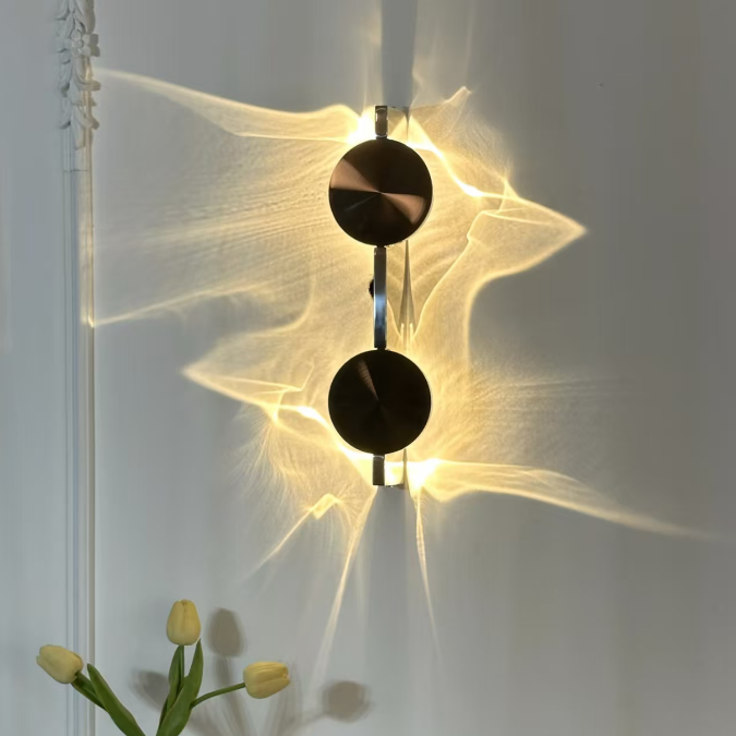 Chrome Double-Head Wall Sconce