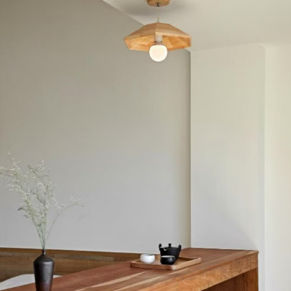 Wabi Wood Cap Flush Mount